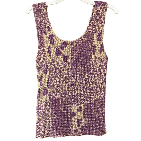 Impressions Tops - Stretchy y2k crinkle pleated top, medium